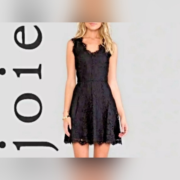 Joie Dresses & Skirts - Joie Black Allover Lace Nikolina B Dress